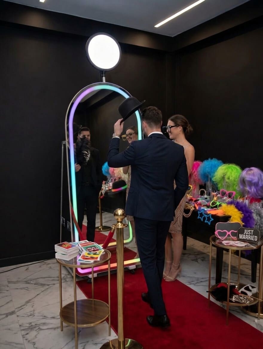 photobooth miroir mariage vaud lac leman lausanne montreux